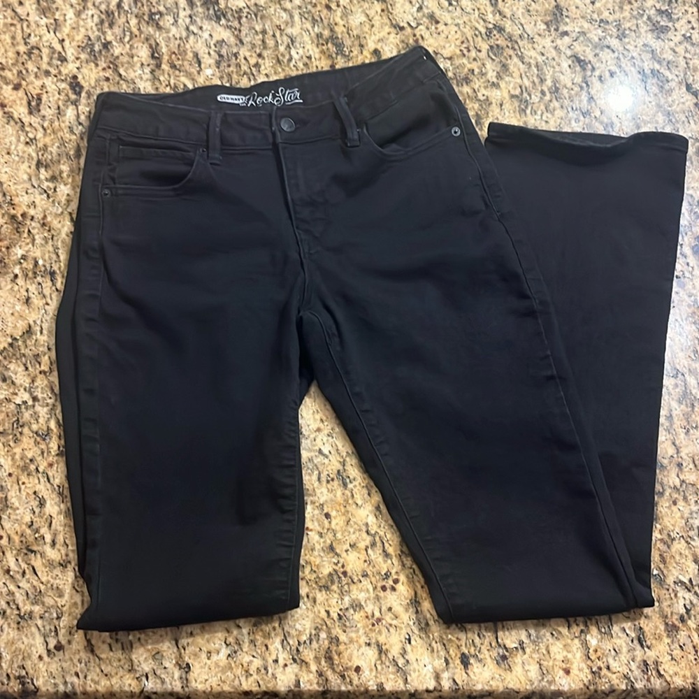 Black Old Navy Rockstar Jeans